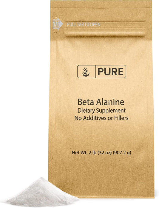 Pure Non-Essential Amino Acid Beta Alanine Powder (2lb) - Gluten-Free, Non-GMO, Pure Original Ingredients