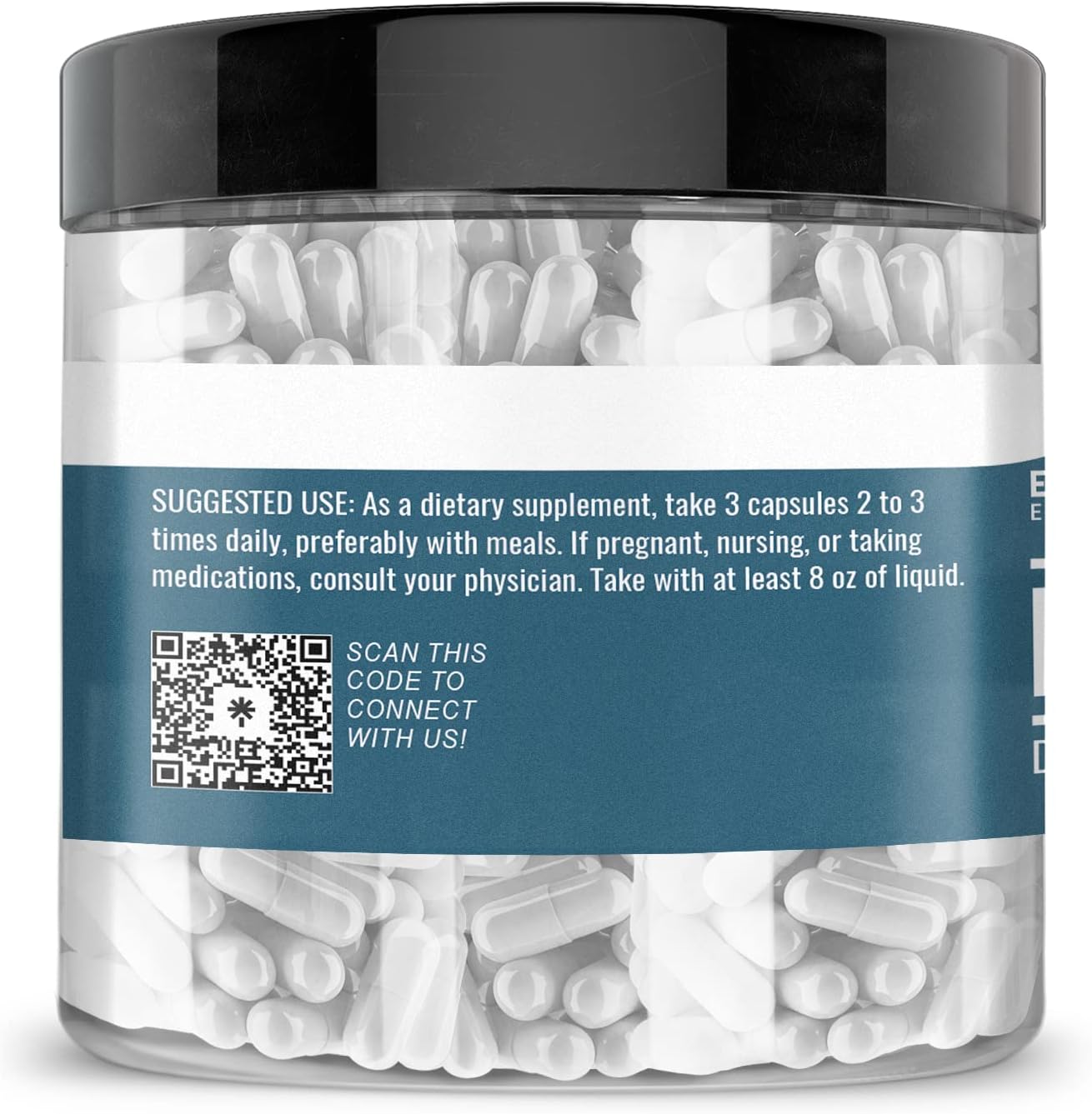 Pure & Undiluted Beta-Alanine Capsules by Earthborn Elements - 200 Count, Additive-Free