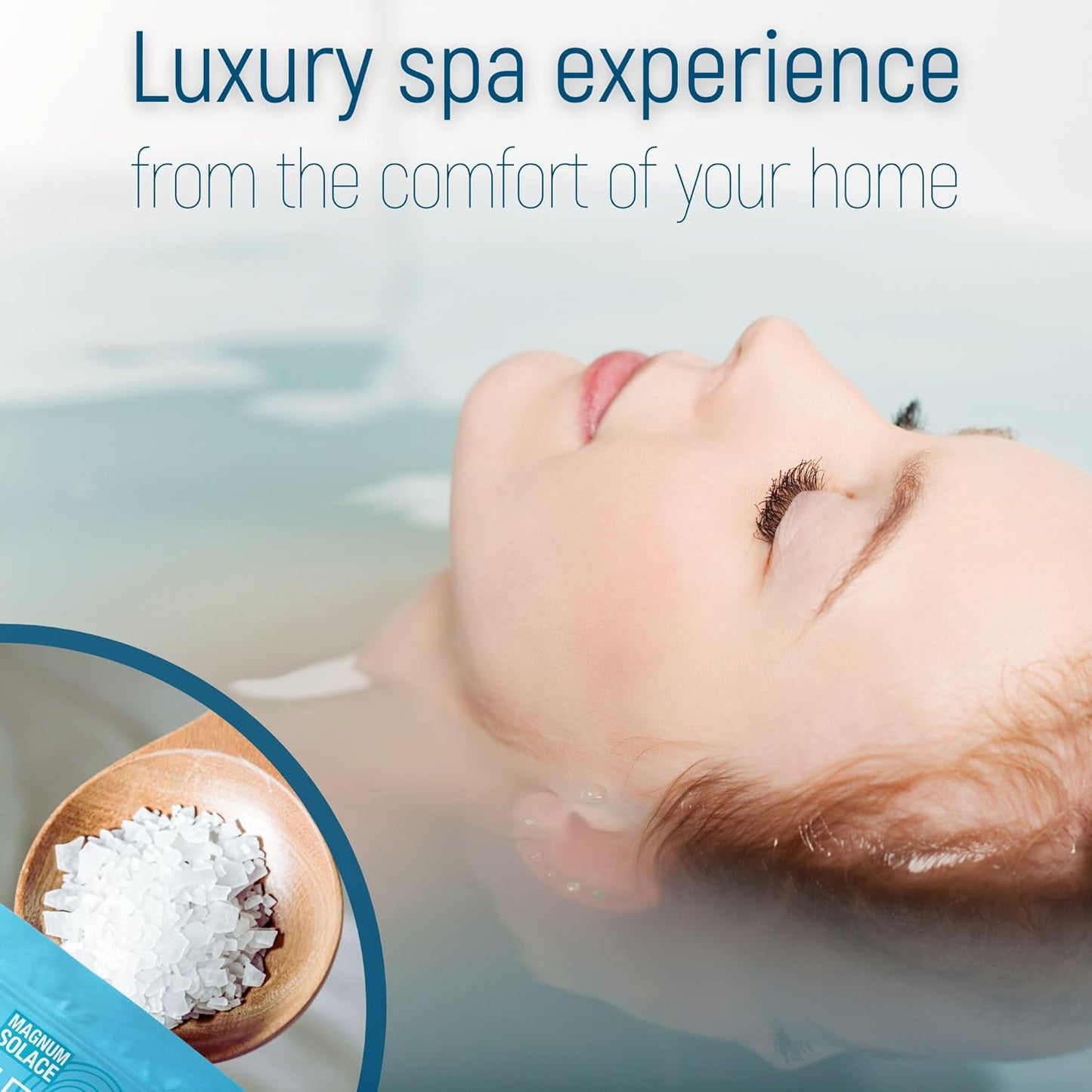 Pure Unscented Magnum Solace Magnesium Bath Flakes and Cream - Relaxing Magnesium Supplement for Body Relief