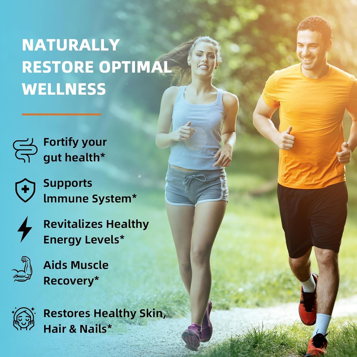 Pure Whole Bovine Colostrum Supplement Powder for Gut Health, Immune Support, Muscle Recovery, Skin & Wellness - 60% IgG - 3000 mg