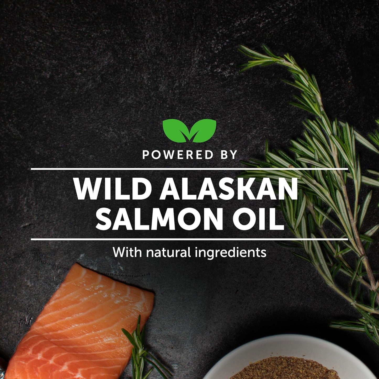 Pure Wild Alaskan Salmon Oil for Dogs and Cats - Omega-3 Fish Oil, Fatty Acids, Skin & Coat Health - 16 oz