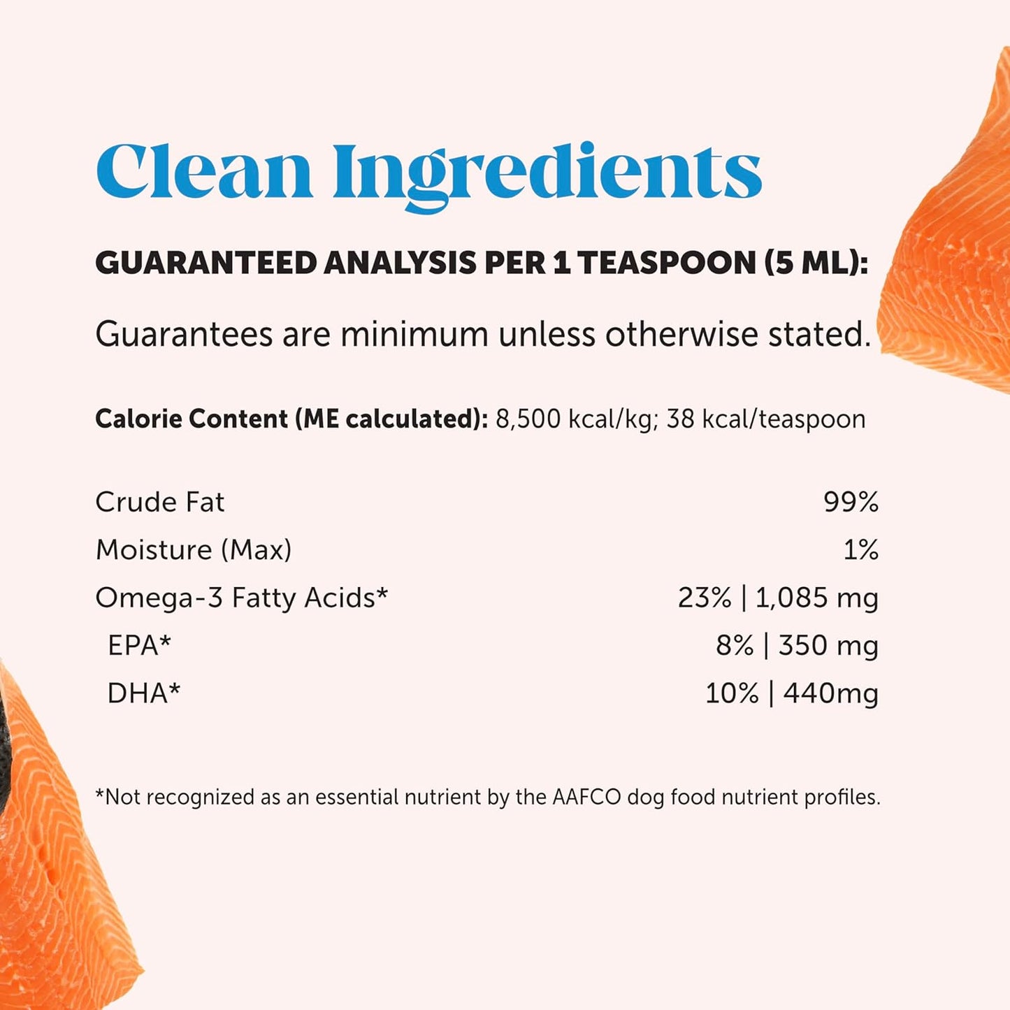 Pure Wild Alaskan Salmon Oil for Dogs and Cats - Omega-3 Fish Oil, Fatty Acids, Skin & Coat Health - 16 oz