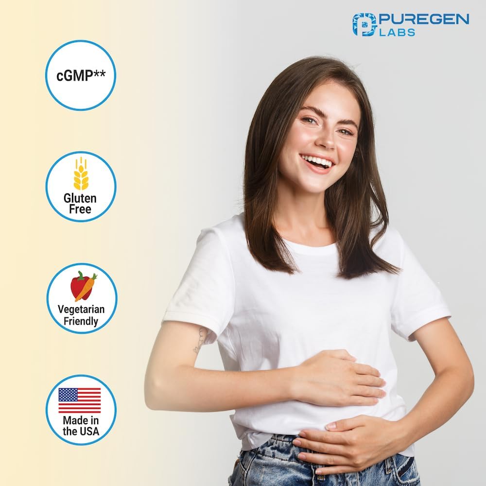 Puregen Labs Dairy Relief Fast Acting Lactase Enzyme 3000 FCC - Lactose Intolerance Pills 3 Pack - 270 Caplets
