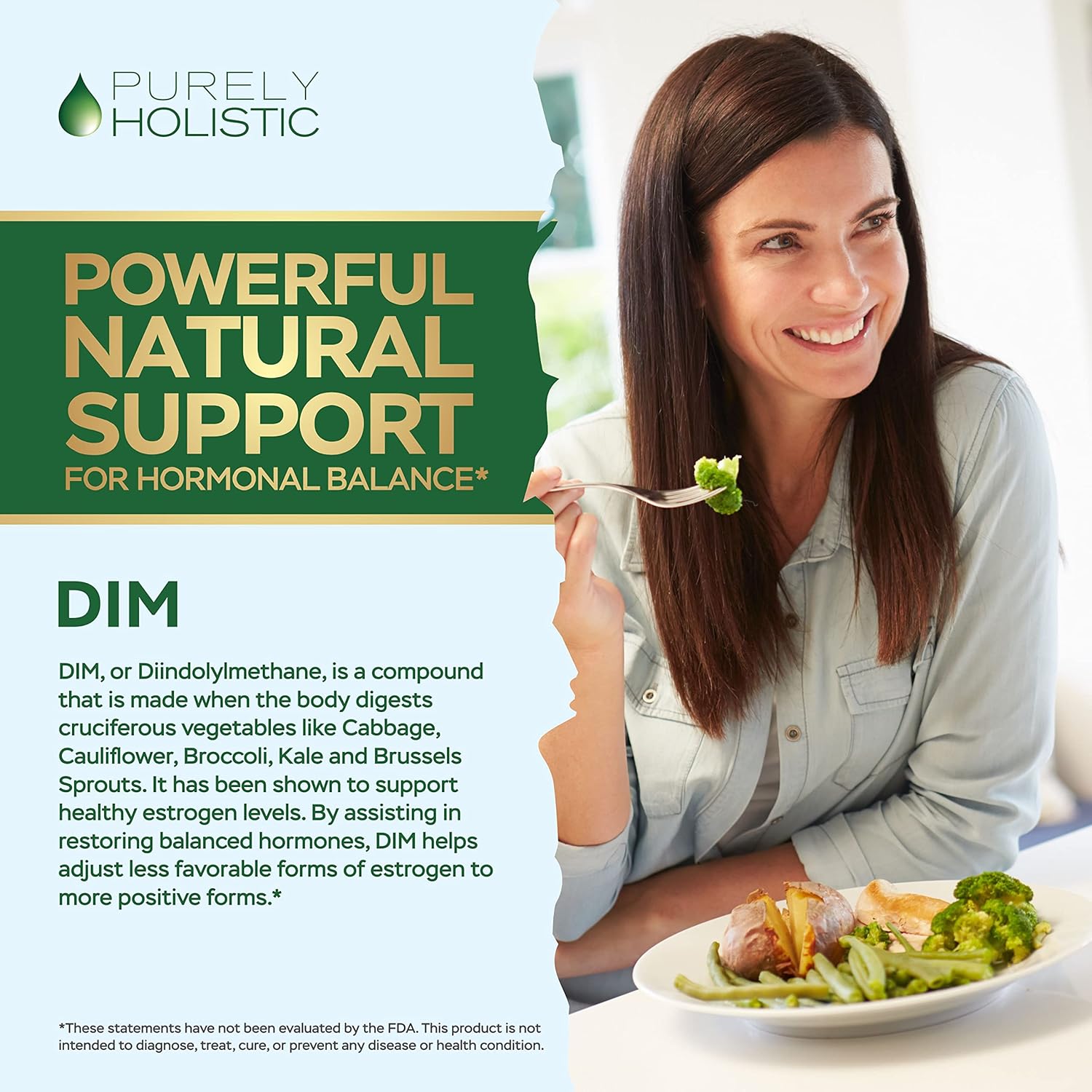 Purely Holistic Dim 400mg & Vitex Chaste Berry 650mg Bundle with Bioperine - 270 Vegan Capsules - USA Made