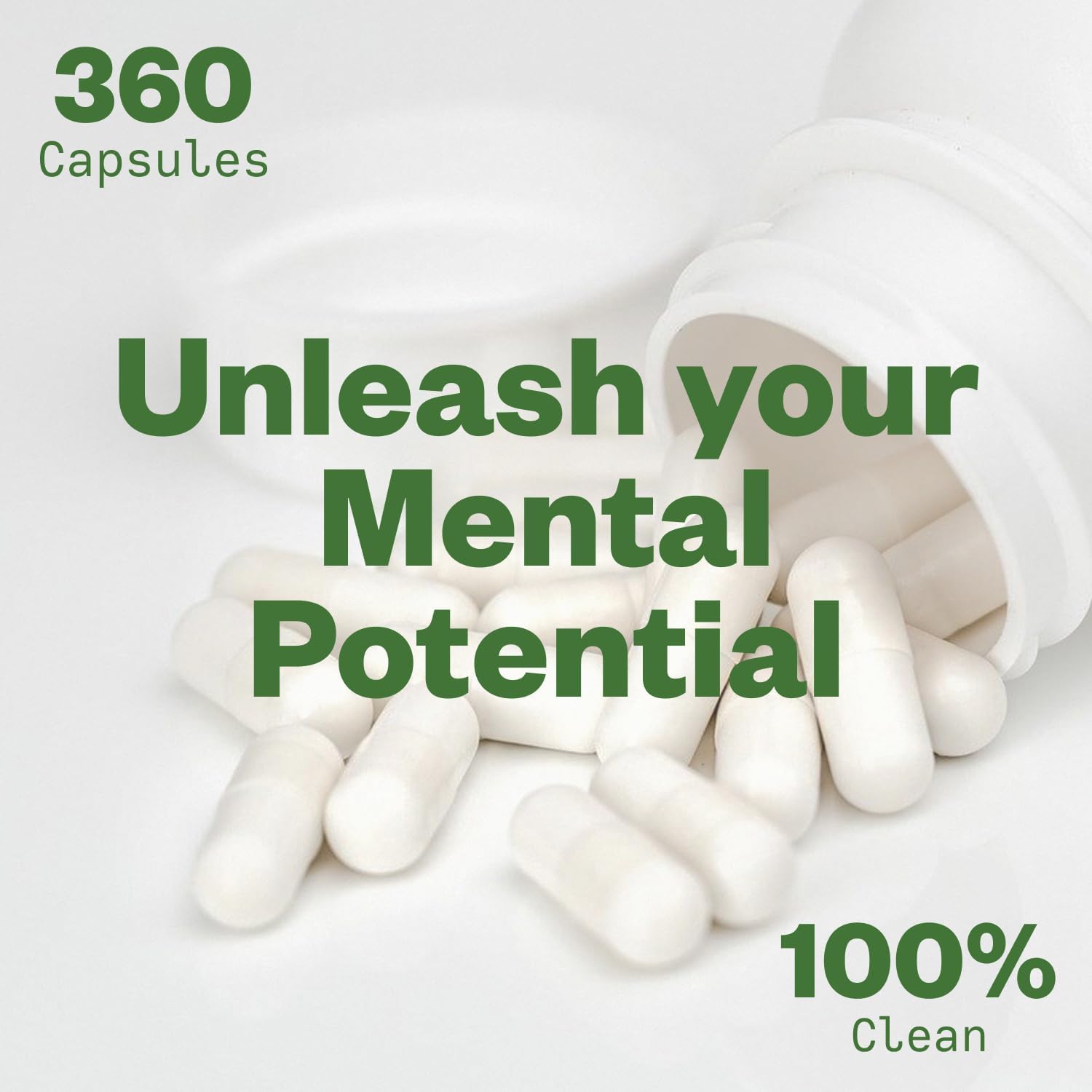 Purisure Caffeine Theanine Capsules: 100mg Caffeine + 200mg L-Theanine Energy Pills - Pre Workout & Nootropic Supplement - 120 Day Supply (Pack of 3)