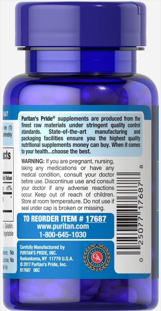 Puritan's Pride Hyaluronic Acid Capsules - 100mg, 30 Count Bottle