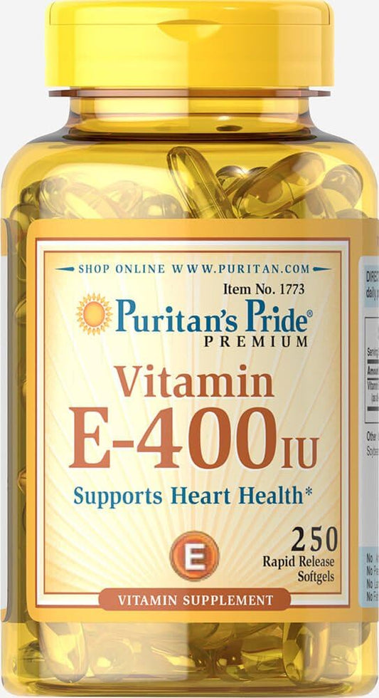 Puritan's Pride Vitamin E-400 IU-250 Softgels - High Potency Antioxidant Supplement