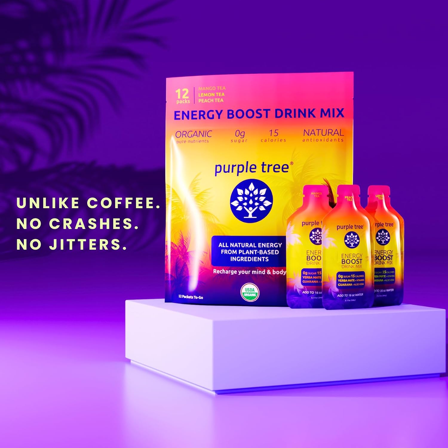 Purple Tree Celebration Recovery Stick Packets - 10 To-Go Kits for Better Mornings & Rapid Hydration - Bachelorette, Weddings, Travel Essentials