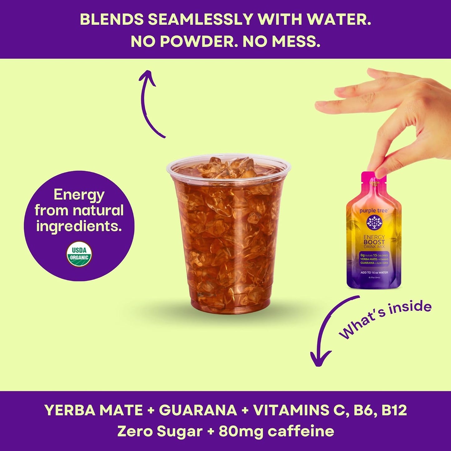 Purple Tree Celebration Recovery Stick Packets - 10 To-Go Kits for Better Mornings & Rapid Hydration - Bachelorette, Weddings, Travel Essentials