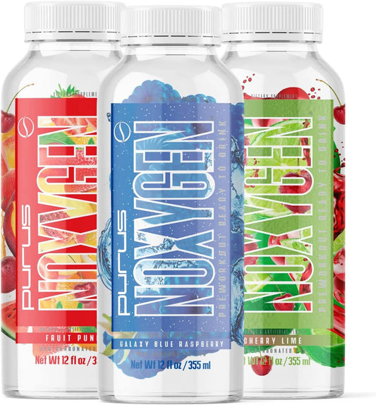 Purus Labs NOXYGEN Ready to Drink (RTD) Pre-Workout Variety Pack - 12 Pack