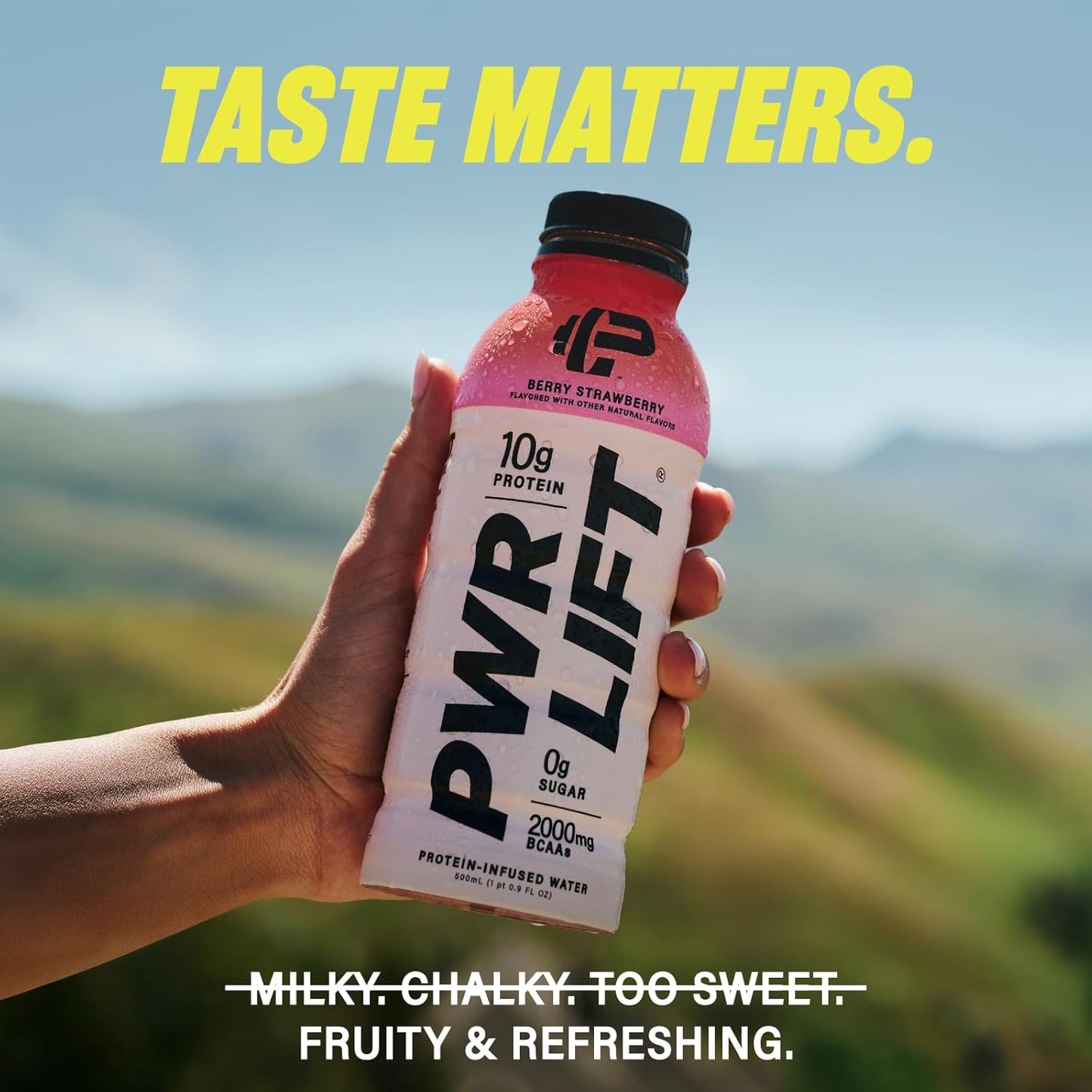 PWR LIFT Whey Protein Water Sports Drink Lemon Lime - Keto, Vitamin B, Electrolytes - Zero Sugar, Post-Workout Energy - 16.9 Fl Oz (Pack of 12) - BoostGo Australia