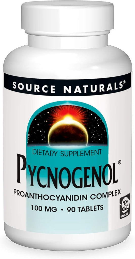 Pycnogenol Proanthocyanidin Complex 100mg 90 Tablets by Source Naturals - Natural Antioxidant Supplement