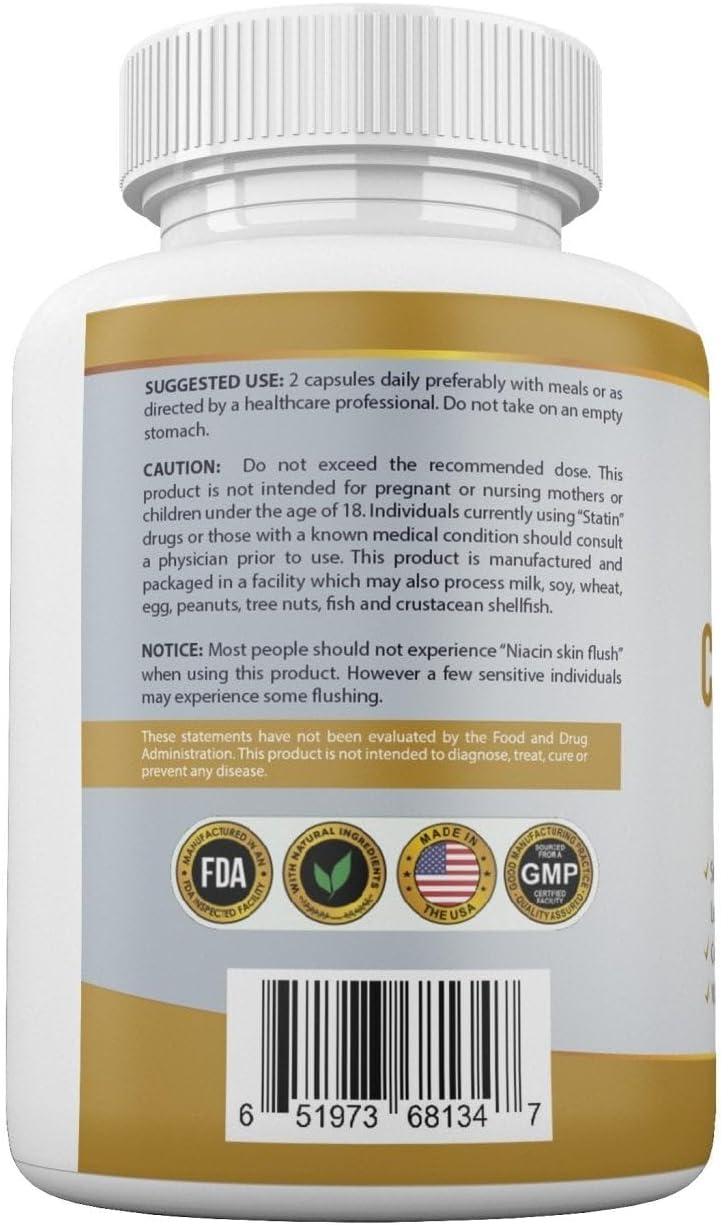 Qivaro Choless Support Pro Health Capsules - Cholesterol & Lipid Management with Guggul and Garlic Extract - Vegan & Non-GMO - 60 Count - Made in USA