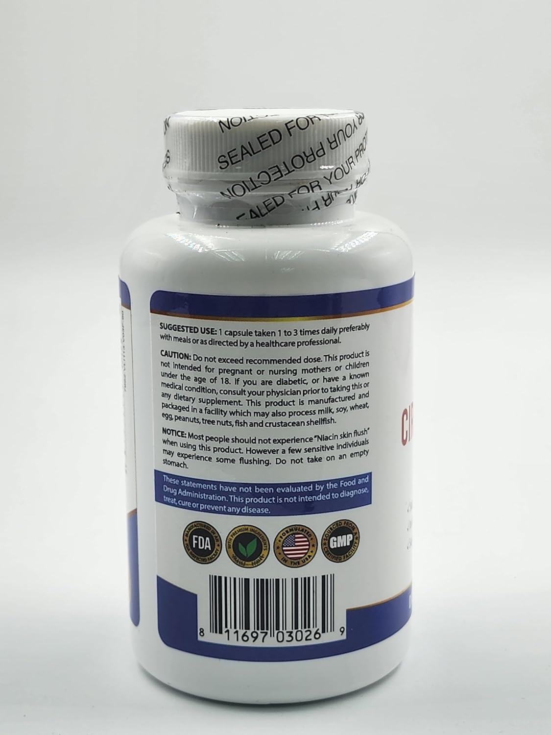 Qivaro Circulation & Vein Support Capsules with Niacin, L-Arginine, Ginger, Cayenne Pepper, Hawthorn & Diosmin - 90 Count