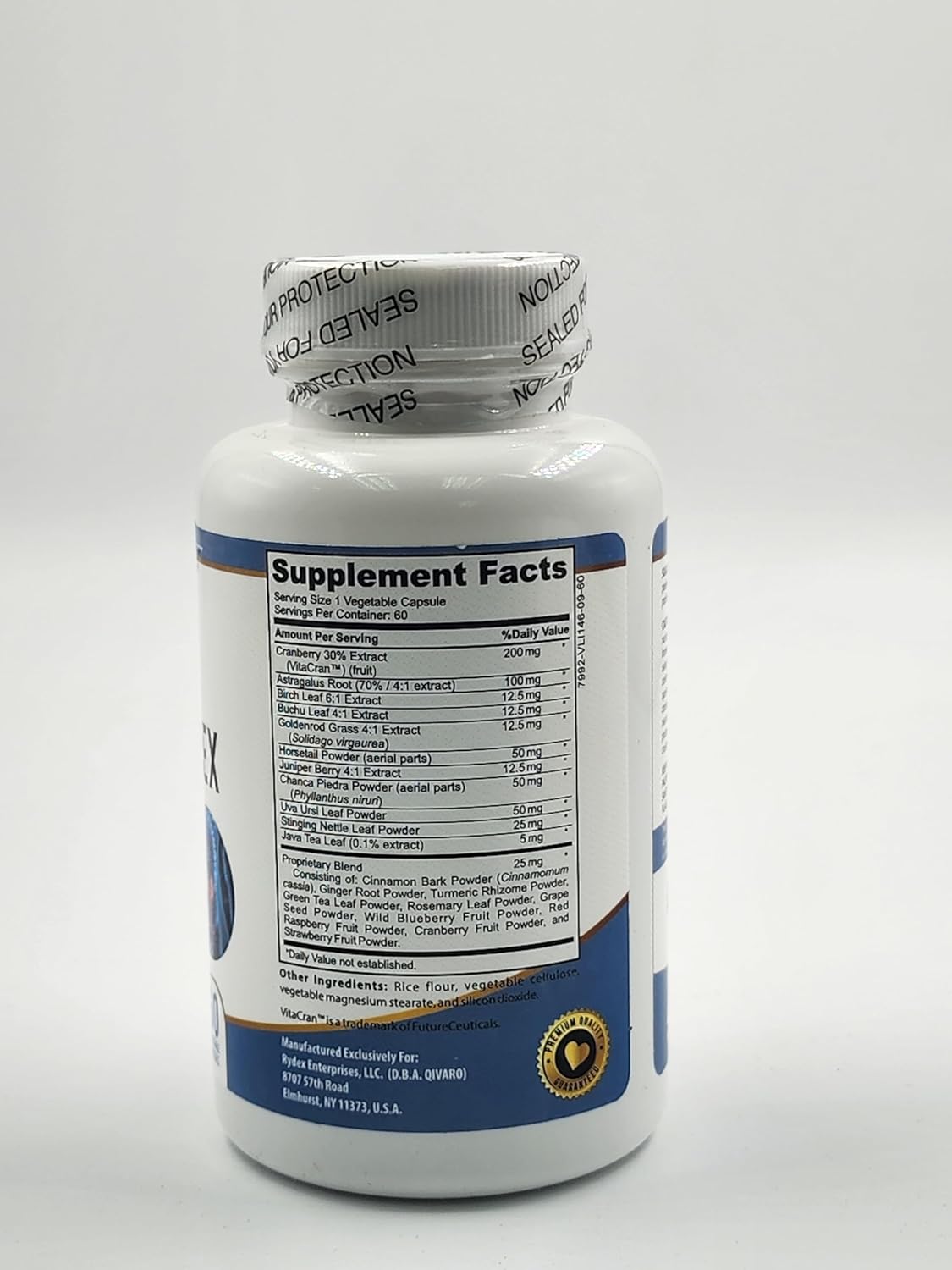 Qivaro Kidney Complex Pro-Health - Cranberry Extract Kidney Support Supplement - Promotes Healthy Kidneys & Urinary Tract - 60 Capsules