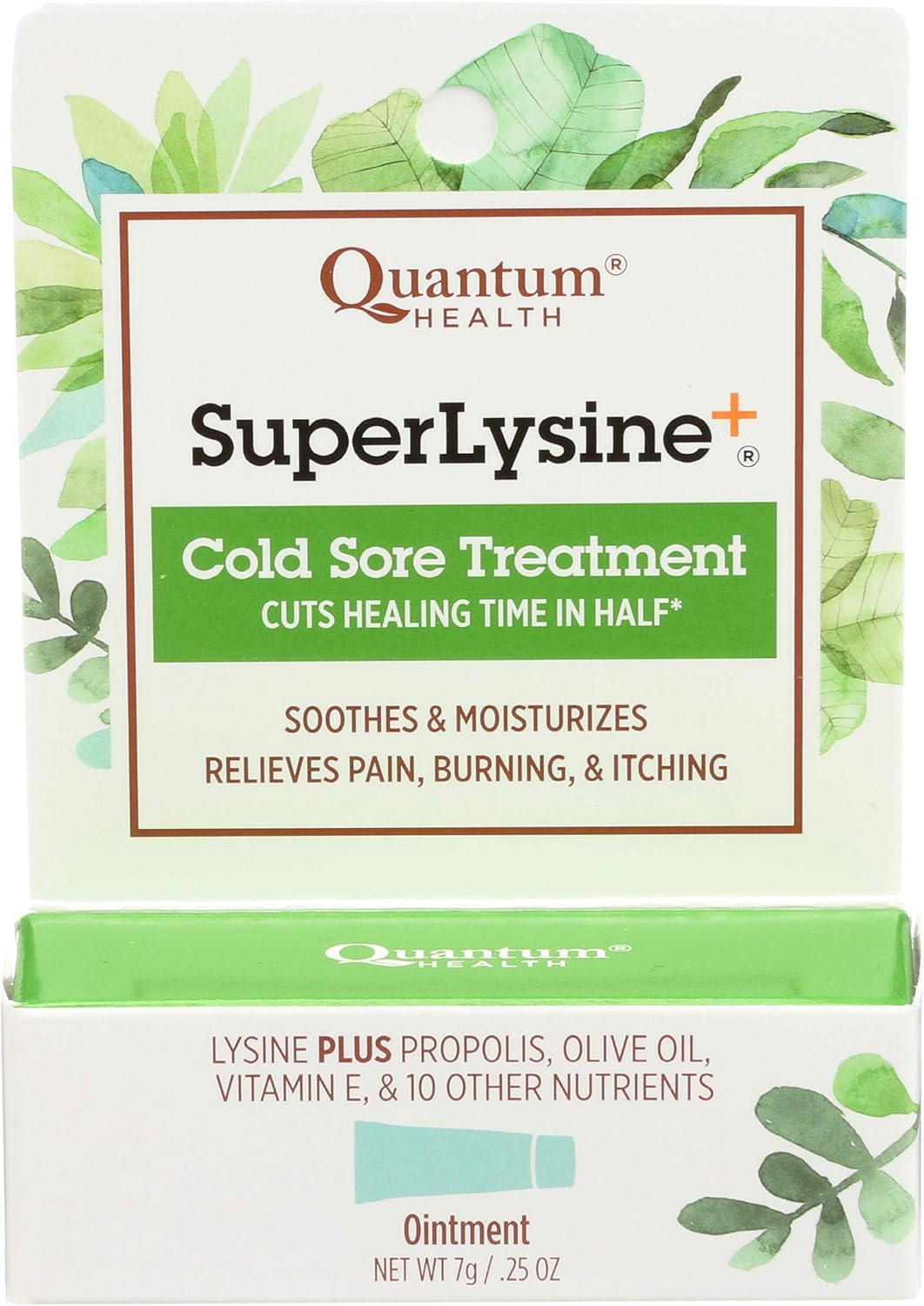 Quantum Health Lysine Cream - 0.25 Ounce, Natural Cold Sore Relief