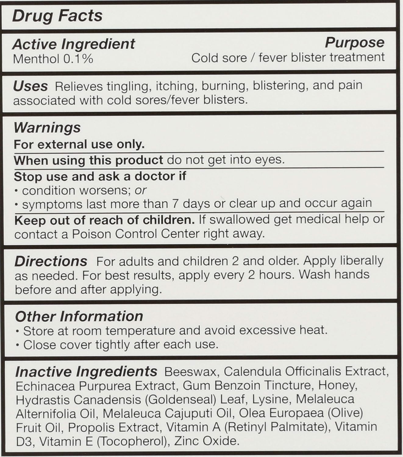 Quantum Health Lysine Cream - 0.25 Ounce, Natural Cold Sore Relief