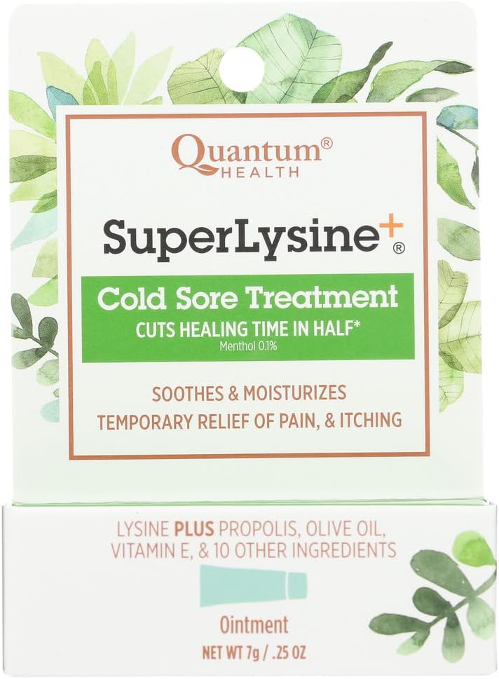 Quantum Health Super Lysine + Cream - 7 GM - Cold Sore Relief Formula