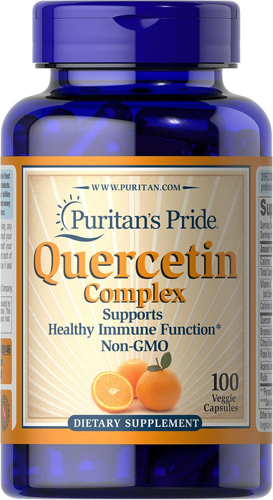 Quercetin Complex with Vitamin C for Upper Respiratory Health - 100 ct