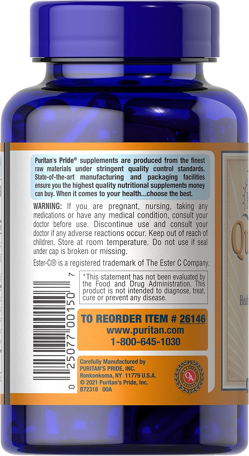 Quercetin Complex with Vitamin C for Upper Respiratory Health - 100 ct