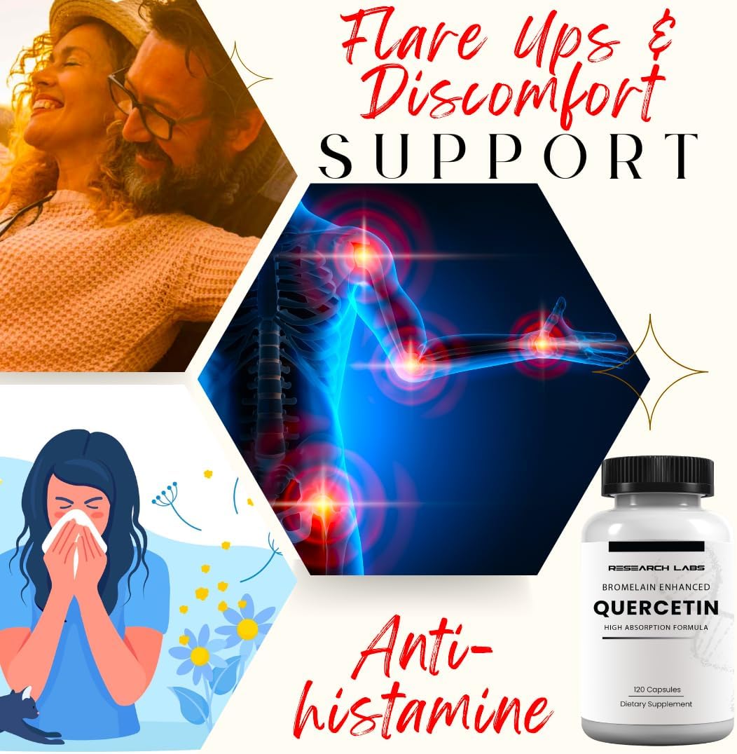 Quercetin High Absorption Formula with Bromelain by Research Labs