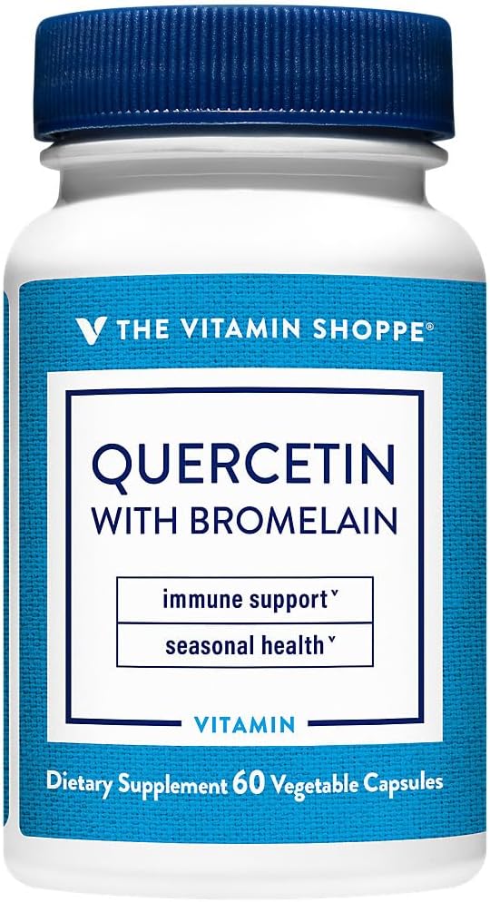 Quercetin with Bromelain Capsules - 250mg Antioxidant Blend (60 Count) from The Vitamin Shoppe