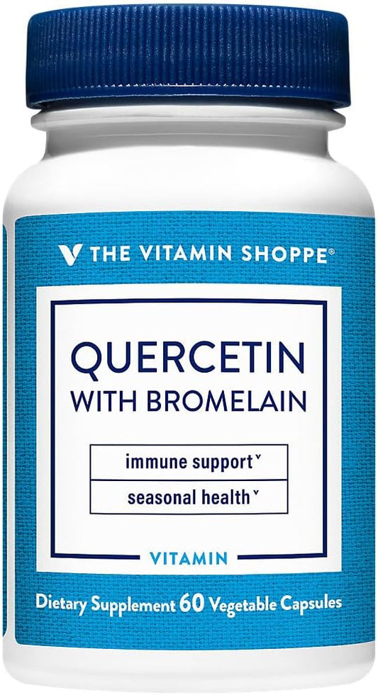 Quercetin with Bromelain Capsules - 250mg Antioxidant Blend (60 Count) from The Vitamin Shoppe