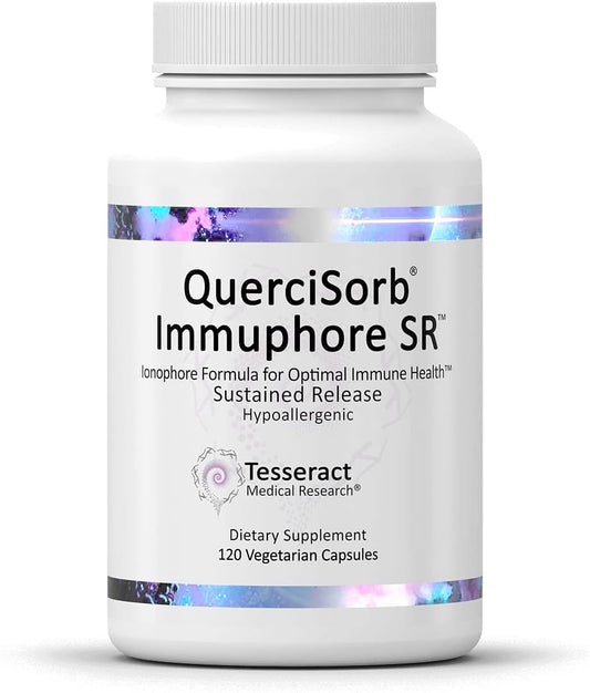 QuerciSorb Immuphore SR Quercetin Immune Support Supplement - Vitamin C, D3, Zinc - 120 Vegi Caps - Hypoallergenic Formula for Immune Function & Health