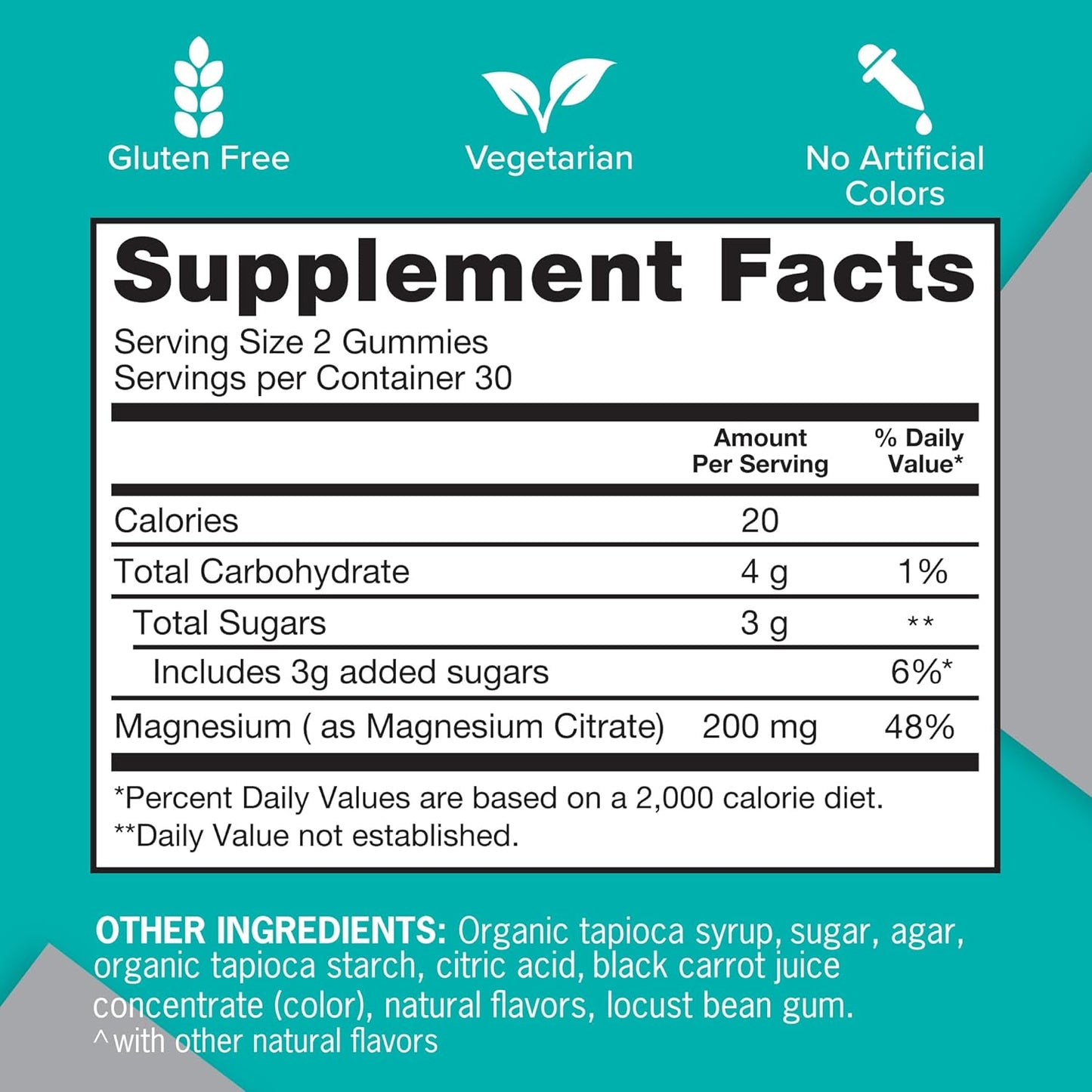 Qunol 200mg Magnesium Citrate Gummies for Adults, High Absorption Supplement for Nerve, Bone, Muscle Health - 120 Count