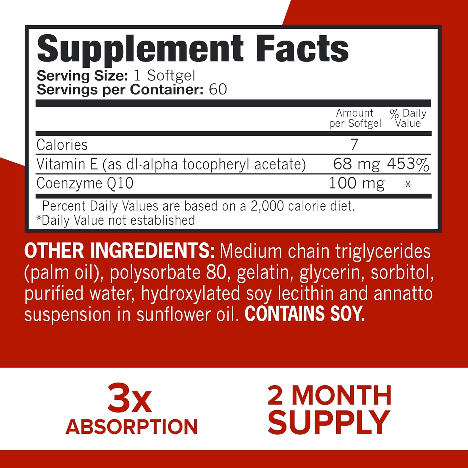 Qunol CoQ10 100mg Softgels for Improved Absorption - Antioxidant Supplement for Heart Health - 120 Count (2 Month Supply)