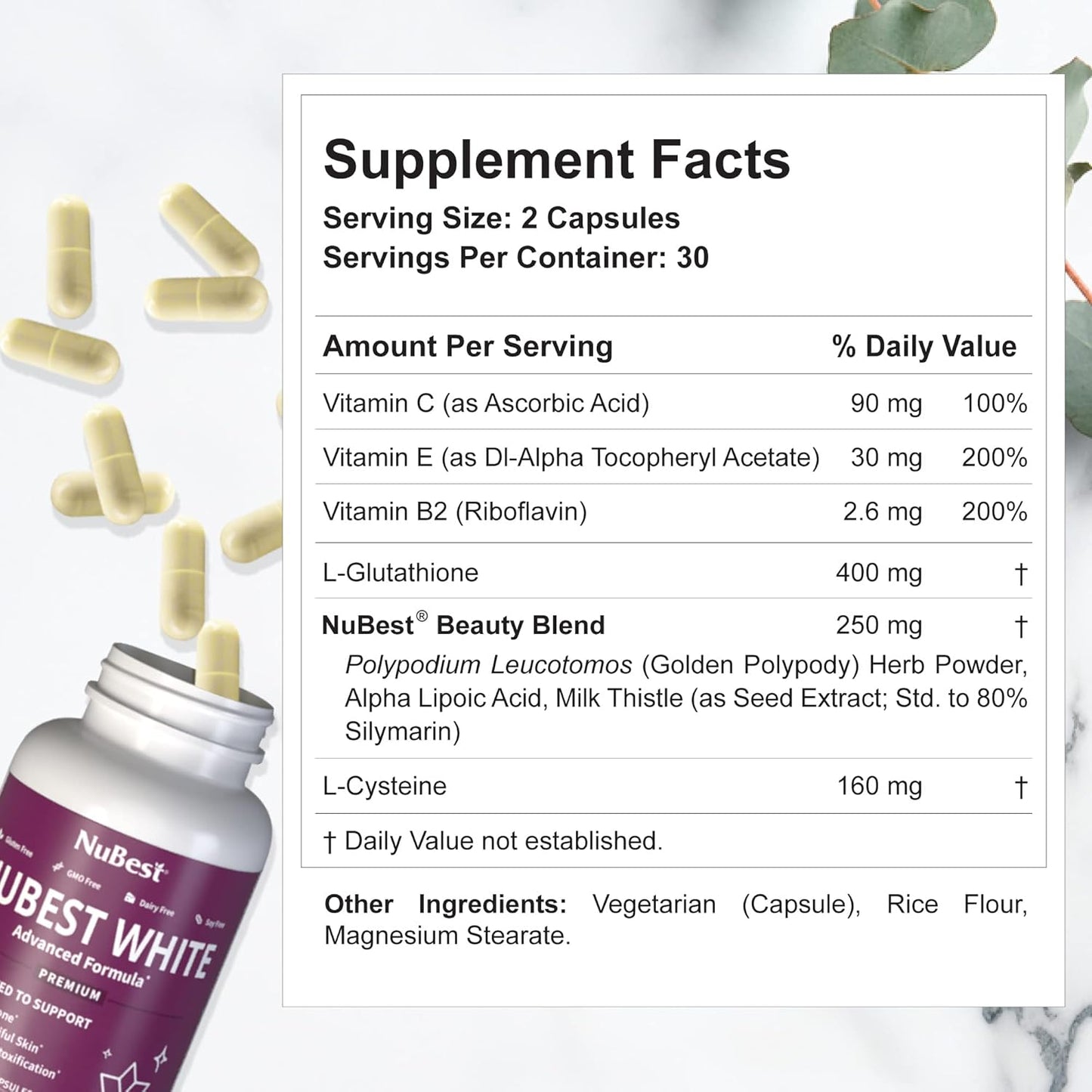 Radiant Skin Bundle: Antioxidant & Detox Supplements - NuBest White & Collagen NuBest for Skin, Hair, Nail Support