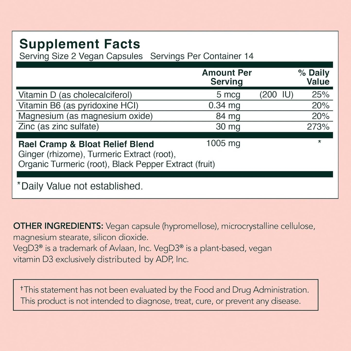 Rael PMS Supplement & Herbal Heating Patches Bundle (28 Capsules, 8 Large Patches)