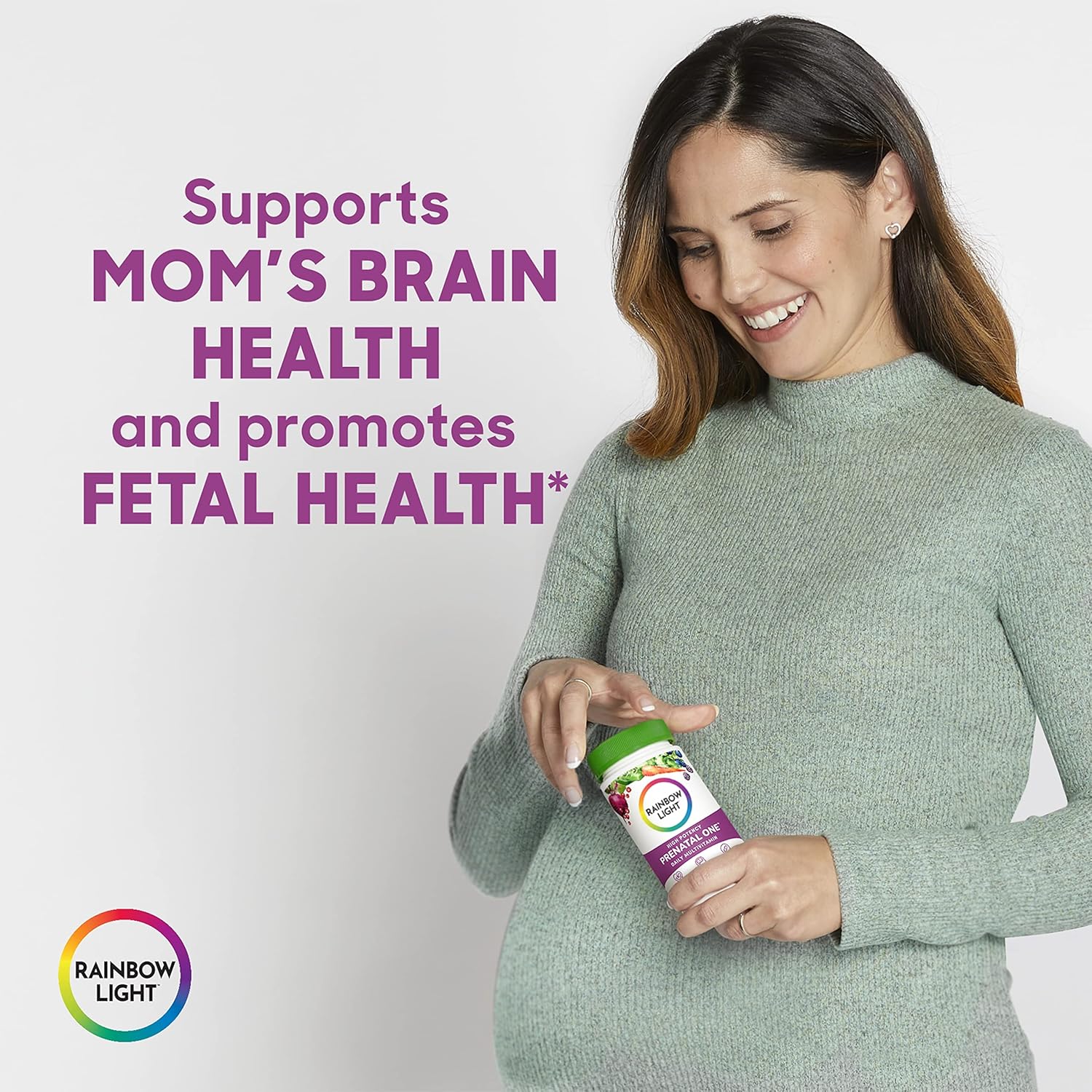 Rainbow Light Prenatal Health Multivitamin for Mom and Baby's Development - High-Potency, Vegan, 30 Count