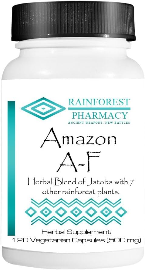 Rainforest Pharmacy A-F Supplement - 120 Vegetarian Capsules, 650 mg