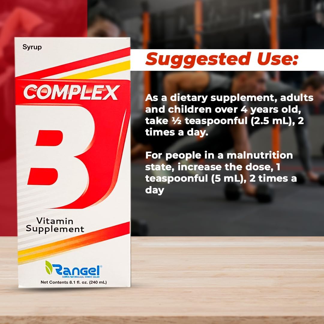 Rangel Complex B Vitamin Supplement, 8.1 Fl Oz Liquid - Yellow Color