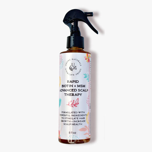 Rapid Biotin and MSM Scalp Therapy by Uhuru Naturals - Advanced Formula for Hair Growth