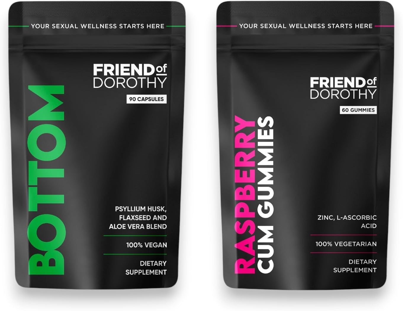 Raspberry Cum Gummies Bundle - Bottom 90 Enhancing Natural Supplements - 2 Month Supply