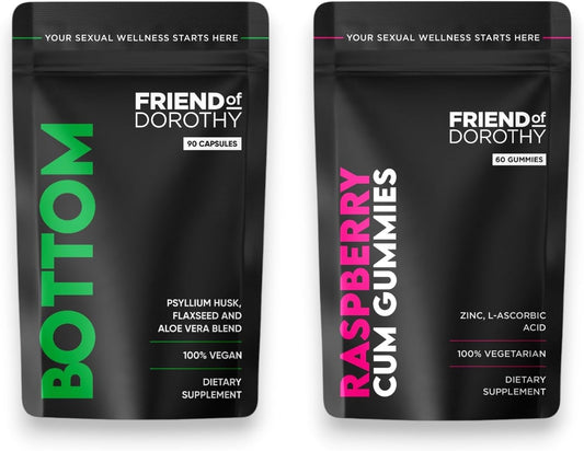 Raspberry Cum Gummies Bundle - Bottom 90 Enhancing Natural Supplements - 2 Month Supply