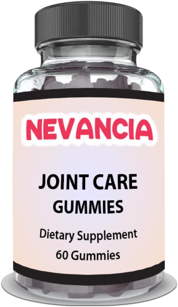 Raspberry Flavored Joint Care Gummies with Glucosamine Sulfate for Men & Women, 60 Gummies - Bone & Joint Health Support, 30-Day Supply