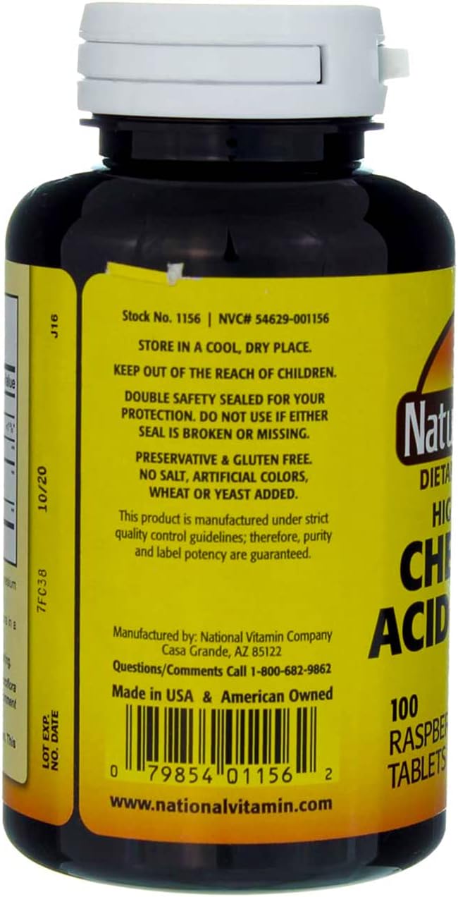 Raspberry Flavored Nature's Blend Acidophilus Chewable Tablets - 200 Count, 2-Pack