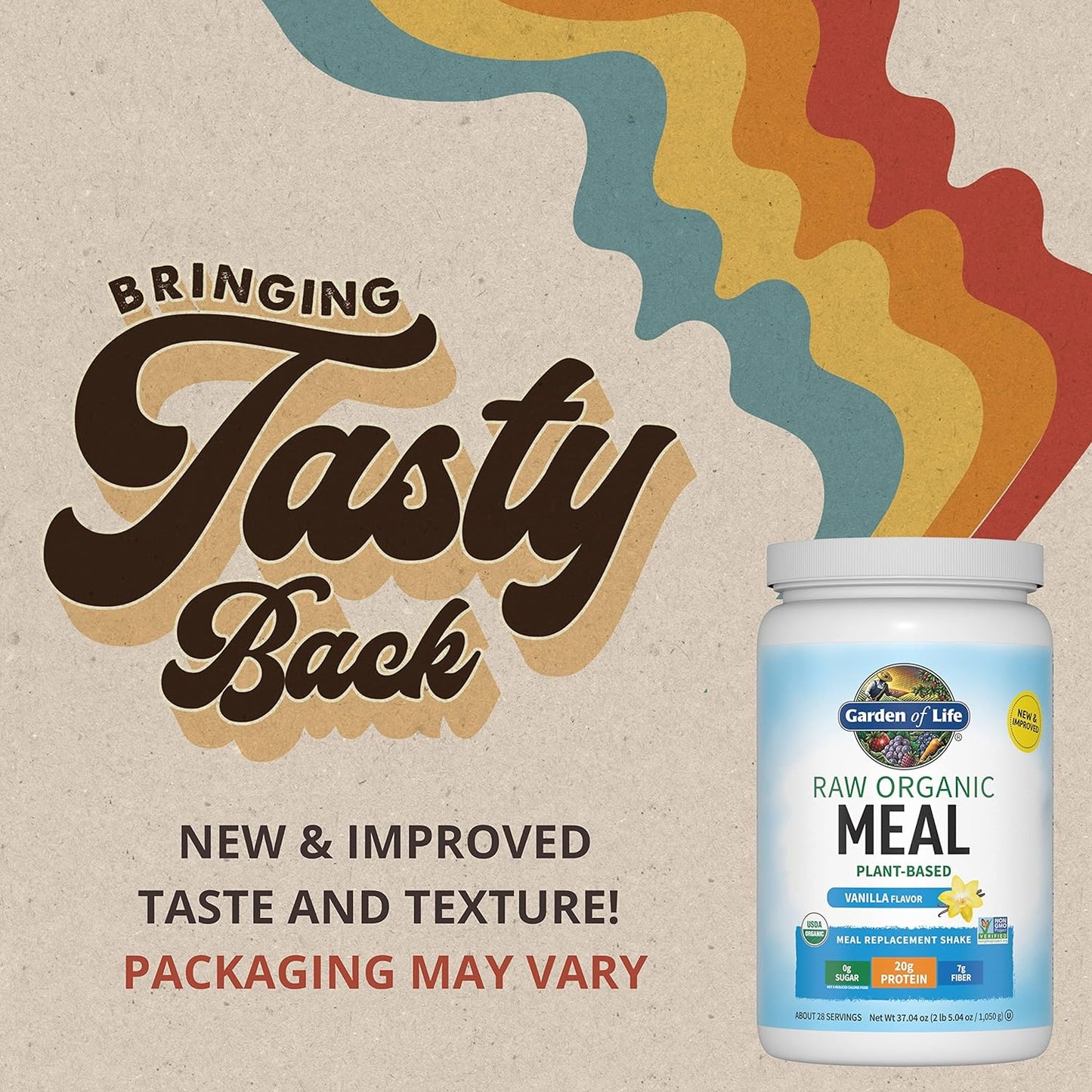 Raw Organic Perfect Food Alkalizer & Detoxifier Greens Superfood Powder - Vegan Protein Meal Replacement Shake - Vanilla Flavor