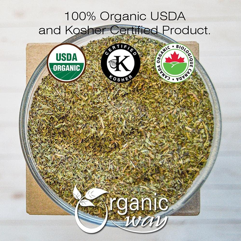 Raw Organic Stevia Leaf Cut & Sifted from India - Kosher, USDA Certified, Non-GMO, Gluten Free - Natural Sweetener - Heavy Metal Tested (1/2LBS)