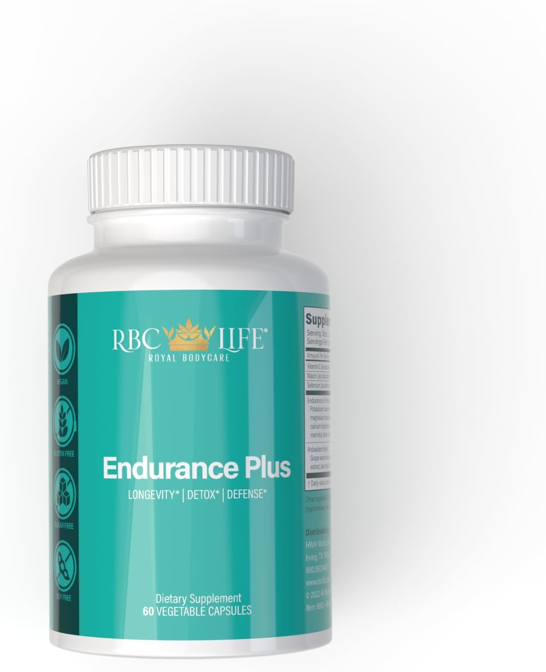 RBC Life Endurance Plus Capsules - Formerly Microhydrin Plus - 60 Count
