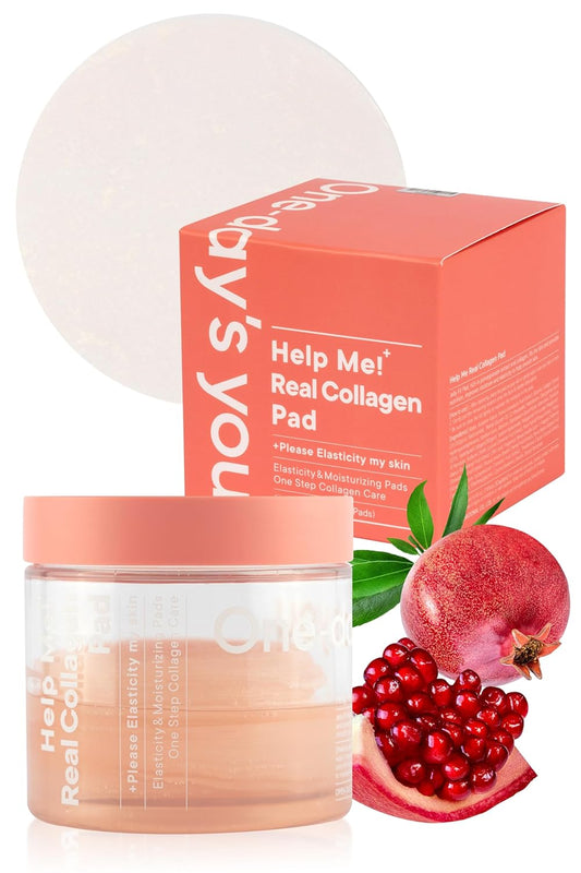 Real Collagen Pad for Skin Firming and Moisturizing - 70 Korean Pads for Daily Elasticity Care