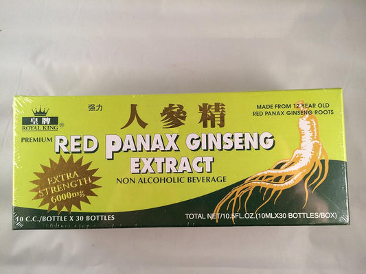 Red Panax Ginseng Extract 6000mg - 60 Vials X 10ml - Royal King - 2 Boxes