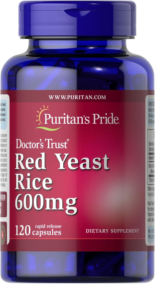 Red Yeast Rice 600mg Supplement - 120 Capsules by Puritan's Pride