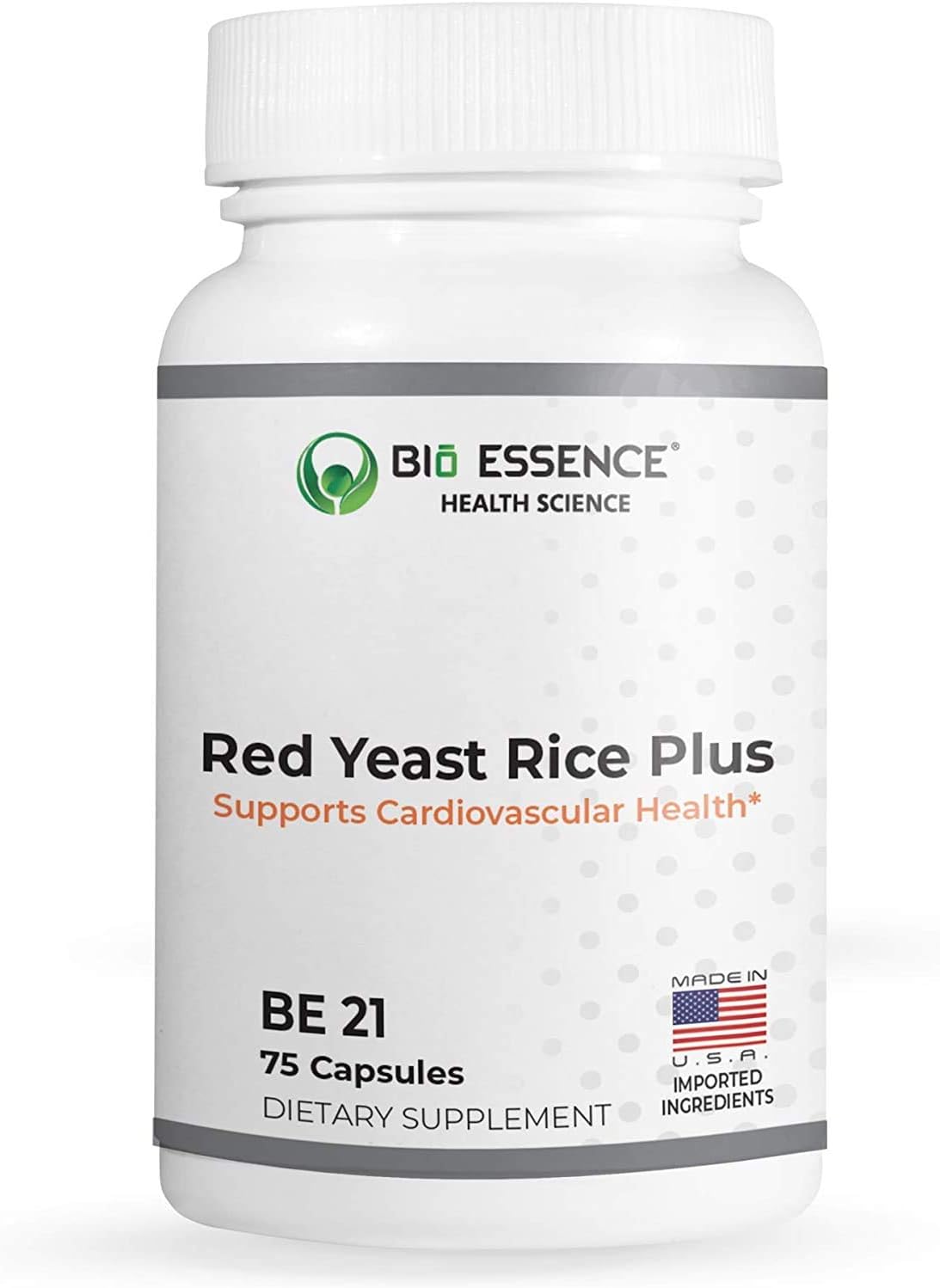 Red Yeast Rice Plus by Bio Essence - 1 Pack for Heart Health and Cholesterol Management