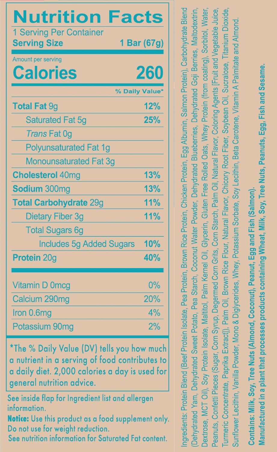 Redcon1 MRE Bar, Sprinkled Donut Flavor - 20g Whole Food Protein with MCT Oil - Easy to Digest Meal Replacement Bar - Delicious Anytime Protein Snack (4 Bars)
