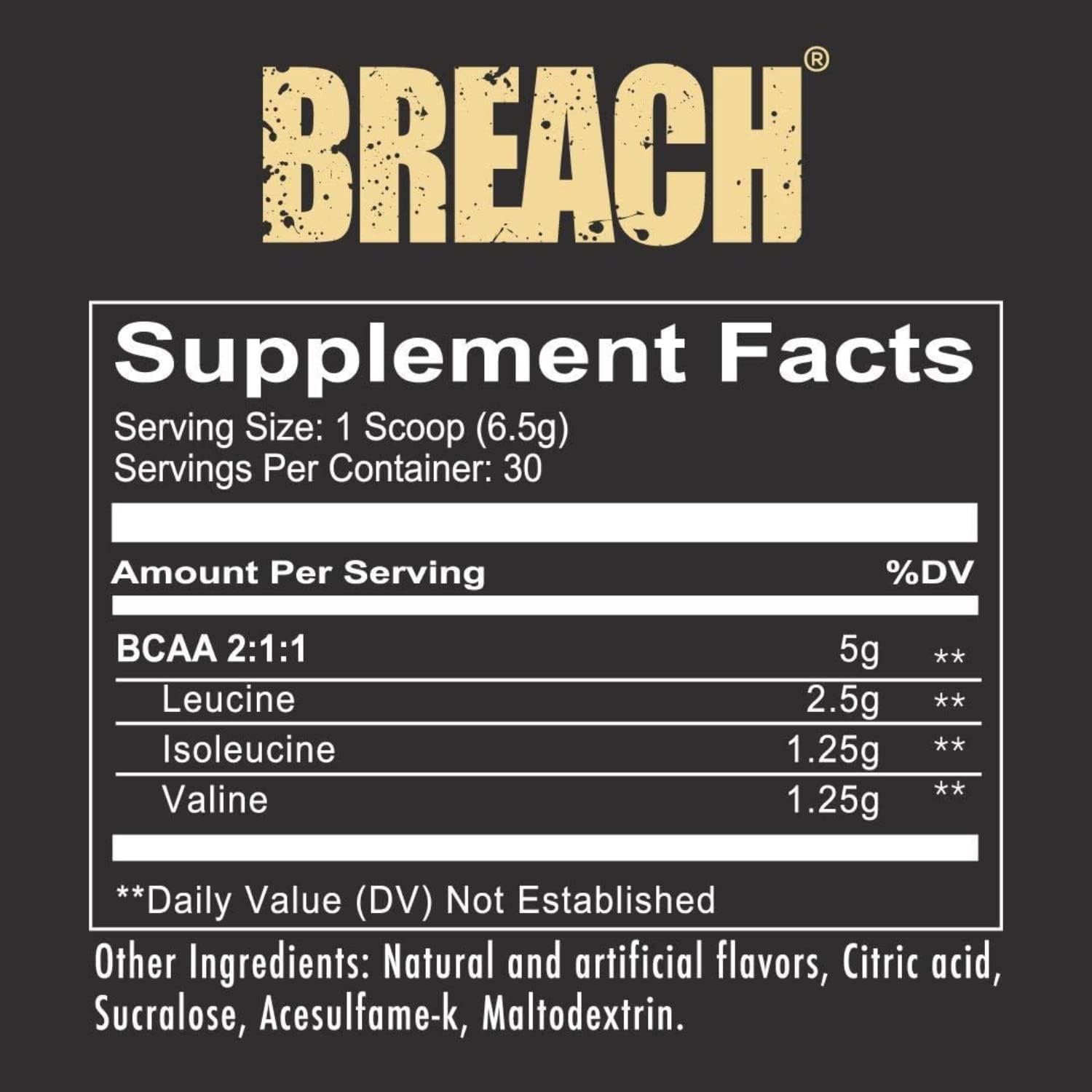 REDCON1 Tiger's Blood BCAAs: Keto-Friendly Sugar-Free Amino Acids for Recovery - 30 Servings