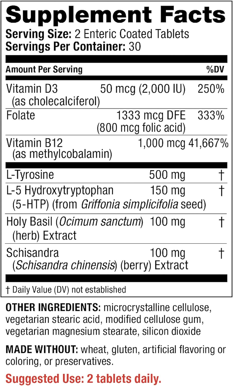Redd Remedies In Joy Mood and Emotional Strength Support Supplement 60 Tablets
